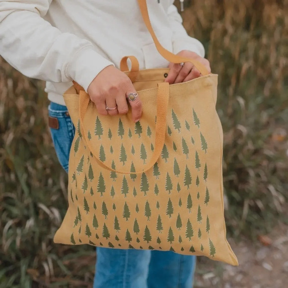 Pine Tree Tote Bag (NWT) - Picture 3 of 3
